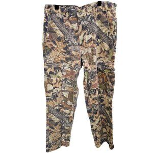 Mossy Oak Camouflage Cargo Pants Cotton Hunting Tactical Outdoor Wear, Size 34